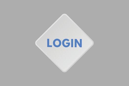 Login text Button. Login Sign Icon Label Sticker Web Buttons vector