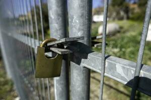 Padlock with a chain photo