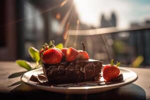 Delicious dessert AI Generate photo