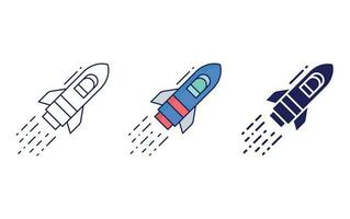 Rocket vector icon