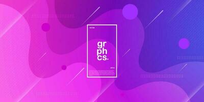 Modern minimal geometric pink and purple with lines gradient background. simple and cool design for display product ad website template wallpaper poster. Eps10 vector