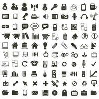 Mix icon vector design collection