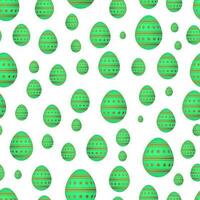 Seamless pattern with colorful Easter eggs. Vector illustration