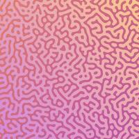 Pink Turing reaction gradient background. Abstract diffusion pattern with chaotic shapes. Vector illustration.