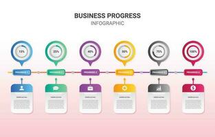 Progress Infographic Design vector