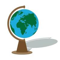 Globe with shadow vector