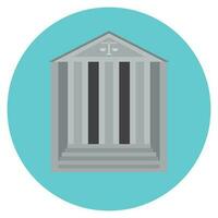 Courthouse concept icon vector