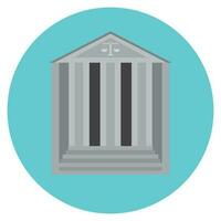 Courthouse concept icon vector