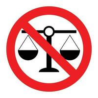 Sign justice ban vector