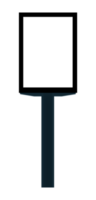 draussen Pole Vertikale Licht Box Plakatwand png