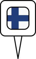 Finlândia bandeira PIN Lugar, colocar ícone. png
