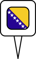 Bosnia and Herzegovina flag pin place icon. png