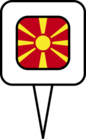 nord macedonia bandiera perno posto icona. png