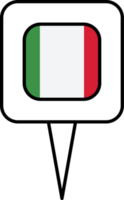 Itália bandeira PIN Lugar, colocar ícone. png