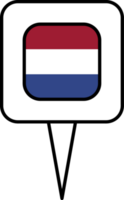 Nederland vlag pin plaats icoon. png