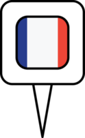 Frankreich Flagge Stift Platz Symbol. png