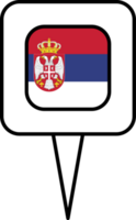 Serbia flag pin place icon. png