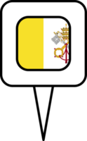 Vaticano ciudad bandera alfiler sitio icono. png