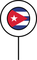 Cuba bandera circulo alfiler icono. png