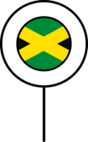 Jamaica flag circle pin icon. png