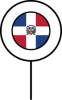 dominicano república bandeira círculo PIN ícone. png