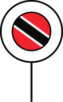 Trinidad und Tobago Flagge Kreis Stift Symbol. png