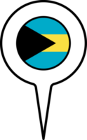 Bahamas bandiera carta geografica pointer icona. png