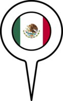 mexico bandera mapa puntero icono. png