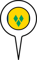 Saint Vincent and the Grenadines flag Map pointer icon. png