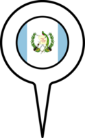 Guatemala bandera mapa puntero icono. png