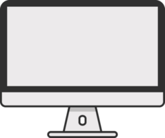 Computer white isolated png