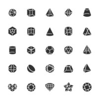 ikon uppsättning - geometrisk former png