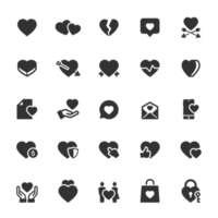 Icon set - heart and love png