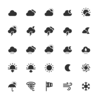 ícone conjunto - clima e previsão png