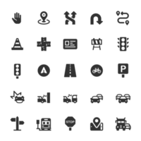 Icon set - traffic and transportation png