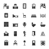 Icon set - Furniture and decor png