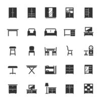 Icon set - Furniture and decor png