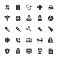 icône ensemble - soins de santé et médical png