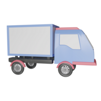 3D Render Illustration Of Delivery Truck Icon. png