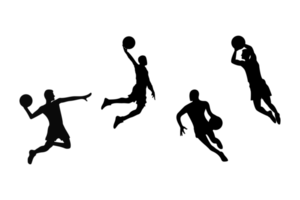 Basketballspieler-Silhouette png