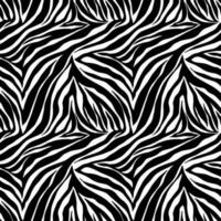 Vector animal print. Zebra ornament. Seamless pattern