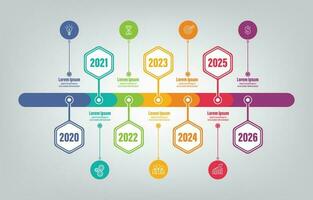 Timeline Infographic Concept vector