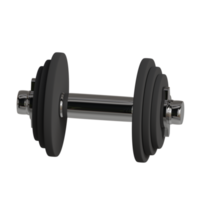 3d rendered barbell perfect for fitness design project png