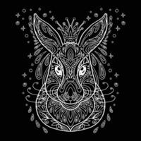 Vector coloring rabbit