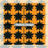 Seamless golden pattern in Art Deco style on a dark background. Design for paper, cover, fabric, home decor. vector