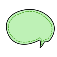 bulle de dialogue dessiné à la main png
