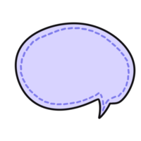 hand getrokken tekstballon png