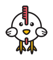 Cute Chicken Farm Animal Icon png