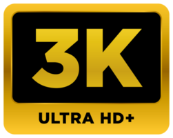 Video Resolution 3k Icon Label png