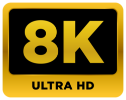 video upplösning 8 K ikon png